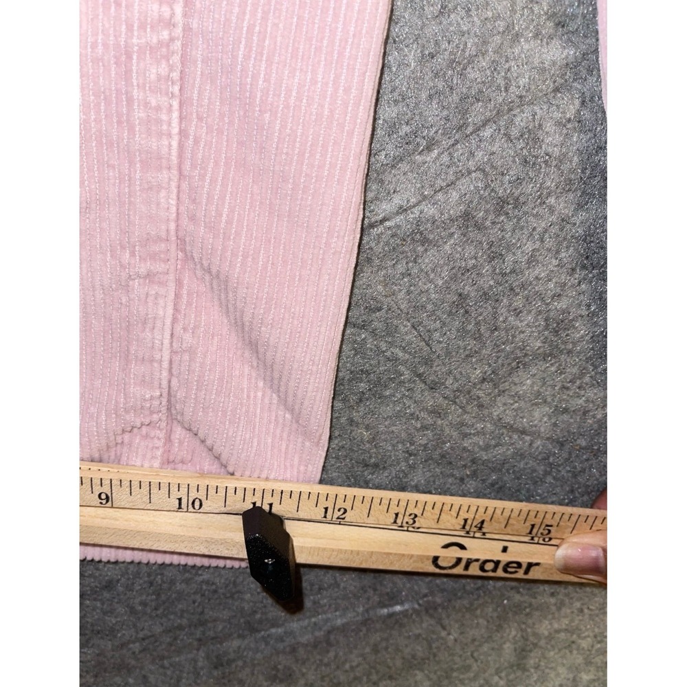 Topshop Pink Corduroy Wide Leg Pants Women's W26 L30 Y2K‎ - Picture 5 of 9